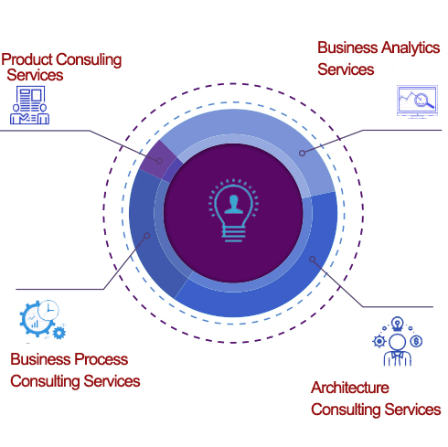 Business Consulting, Architecture Consulting, Product Consulting, Analytic and Process Re-engineering